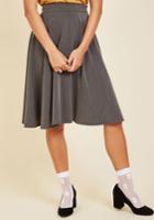  Bugle Joy Midi Skirt In Grey In Xs