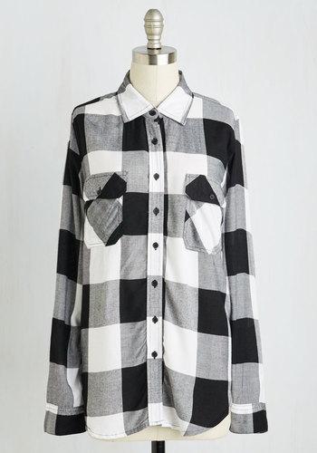 Threadsupply Fall My Lovin' Top In Black And White