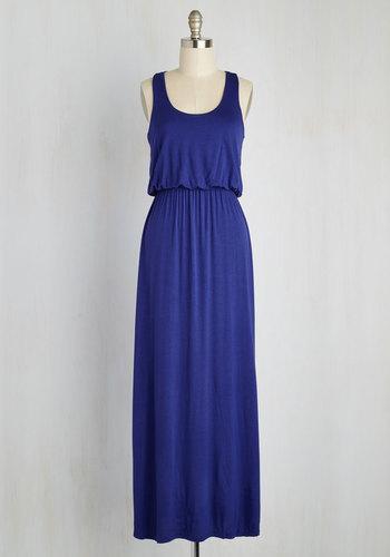  Breezy Night Stroll Maxi Dress In Blue In S