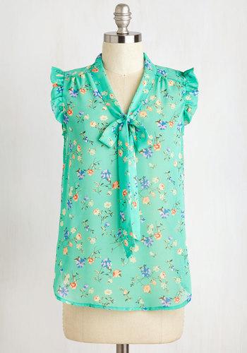 Sweetrain That's How It Bows Top In Floral