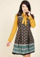  I Rest My Grace A-line Dress In Damask In 1x