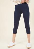 Modcloth Rise To The Crop Leggings In Navy