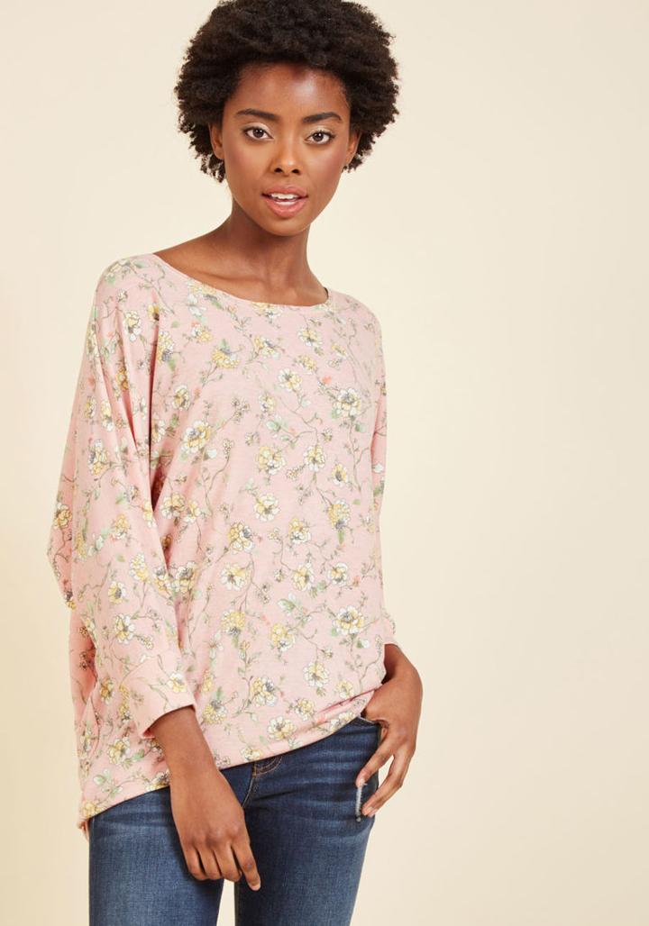  Sports Rapport Top In Blush Blossom In 4x