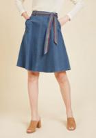  Imaginative Affirmation Denim Skirt In 3x