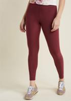 Modcloth Fashionable Foundation Leggings In Wine In M