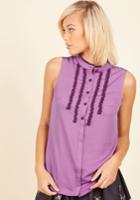  Can't Believe My Socialize Sleeveless Top In Orchid In Xl