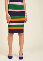 Modcloth Foretold Of Bold Pencil Skirt