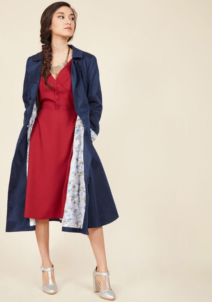 Modcloth A Prominent Polish Trench
