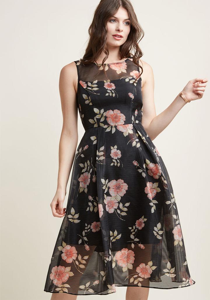 Adriannapapell Adrianna Papell Blind Love Midi Dress In 16