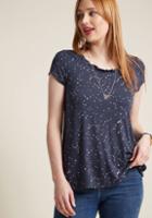 Modcloth Everyday Optimism T-shirt In Constellations In 4x