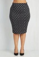 Maitai Style Essential Skirt In Dots - 1x-3x