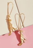 Modcloth Totally T. Rex Earrings