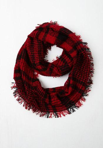 Fameaccessories Wrap Song Circle Scarf In Red