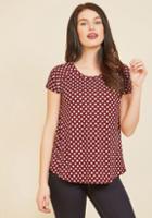 Modcloth Soda Bop T-shirt In Currant