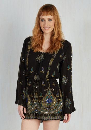 Annasui Wind In Your Flair Romper
