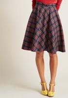 Modcloth Swingy Skirt With Bow Waist In M