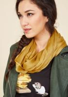  Brighten Up Circle Scarf In Mustard
