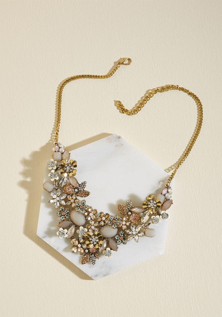 Modcloth The Flowers That Be Statement Necklace