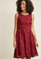 Modcloth For The Fab Of It Burnout A-line Dress In Xl