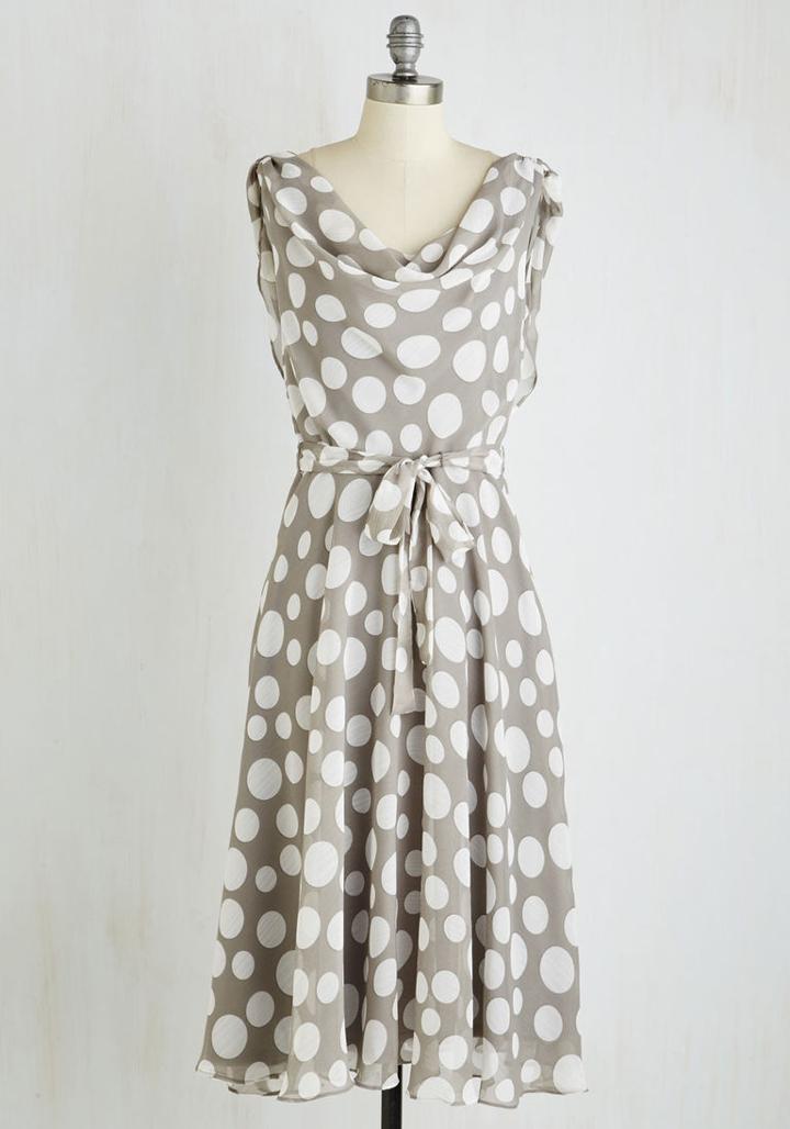  Undeniably Adorable Midi Dress In Dots In 8