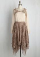  In Flits And Starts Long Sleeve Dress In S