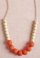 Modcloth Do As You're Bold Necklace In Coral