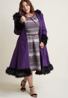 Hellbunny Hell Bunny Northeast Nobility Coat In Violet In Xl