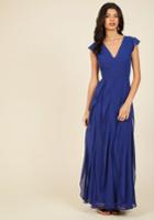  Exquisite Epilogue Maxi Dress In Sapphire In Xs