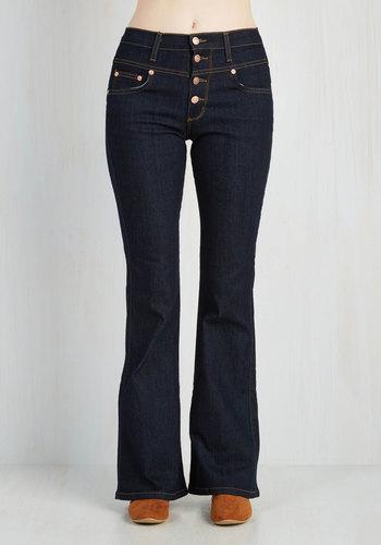 Judyblue Karaoke Songstress Jeans In Dark Wash - Flared