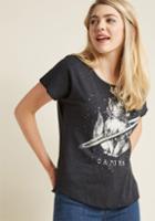 Modcloth Cat's Outta This World T-shirt In S