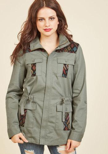  Keep A Woven Mind Jacket In Xs