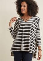 Modcloth Crisscross Applesauce Long Sleeve Top In S