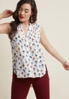 Modcloth Montgolfier For The Day Sleeveless Top In 1x