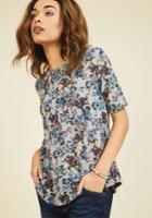  Game Night Guests Floral Top In Blooms In 2x