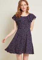 Modcloth Forever Flirty Ruffled A-line Dress In 4x