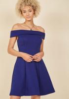  Date Night, Indubitably Mini Dress In Cobalt In 2x