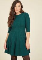Modcloth Warm Cider Sweater Dress In Forest In S