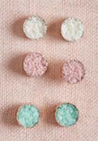 Modcloth Cause A Rock-us Earring Set In Pastels