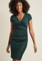 Modcloth I Think I Can Sheath Dress In Pine In S