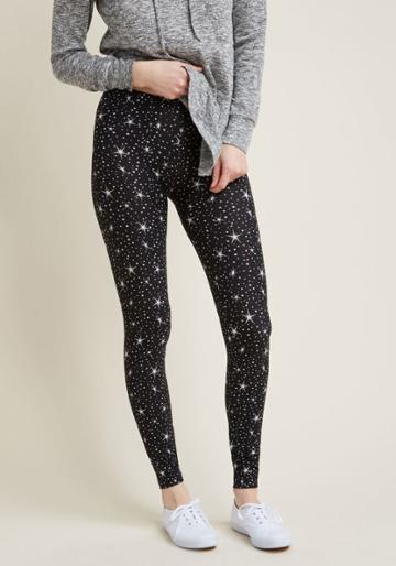 Modcloth All Kinds Of Cozy Leggings In Stars In M