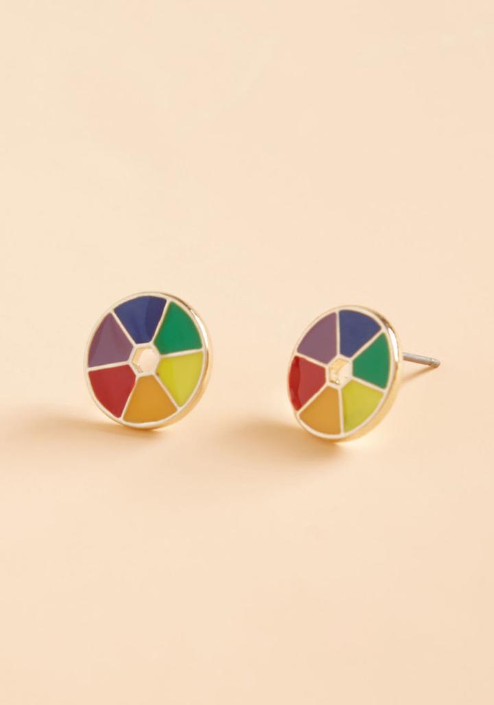 Modcloth Ain't Tint Fun? Stud Earrings