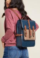 Modcloth Authentically Academic Backpack In Navy