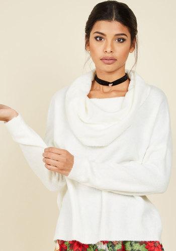  Go With The Snow Sweater In S