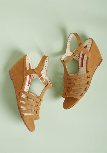 Baitfootwear B.a.i.t. Footwear Sunshine Saunter Wedge Sandal In Tan In 8.5