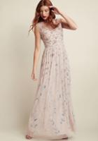 Adriannapapell Adrianna Papell Love Of Luxe Maxi Dress In Blush In 6