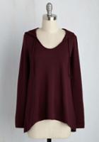Modcloth Cookie Competition Hoodie In Burgundy In 2x