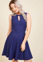  Moxie Must-have A-line Dress In Cobalt In S