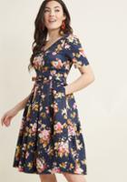 Modcloth Elegant Instance Fit And Flare Dress In Xs