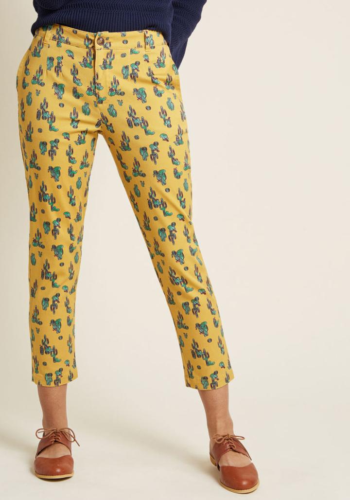 Modcloth Treasured Perspective Cropped Pants In Xs