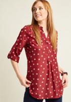 Modcloth Hosting For The Weekend Tunic In Merlot In M